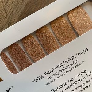 Color street Mojave gold host exclusive glitter nail strips